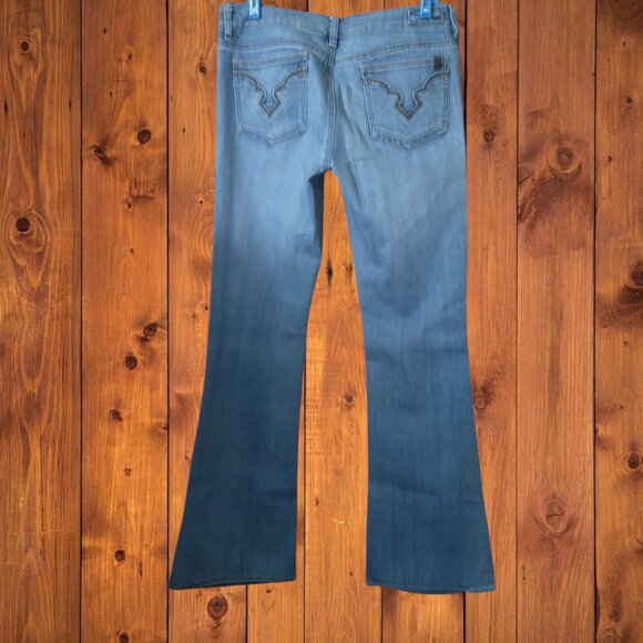 Buffalo David Bitton Women's Size 31 Felow Flare Stretch Mid Rise Denim Jeans - Picture 5 of 5